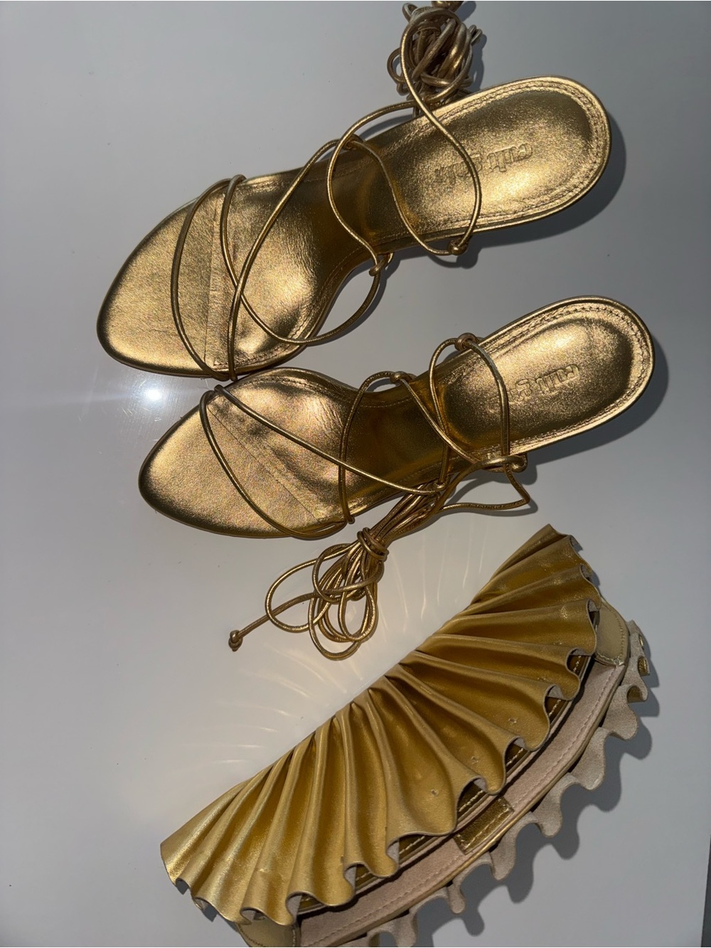 Cult Gaia sandals and clutch